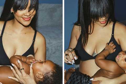 Rihanna Breastfeeds Son RZA in Maternity Underwear Ad for Savage X Fenty