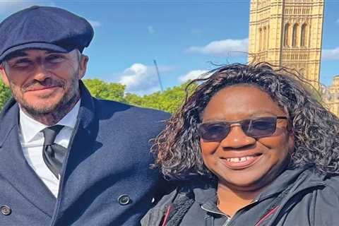 I met David Beckham in queue to see Queen lying in state – he told me the special reason he didn’t..