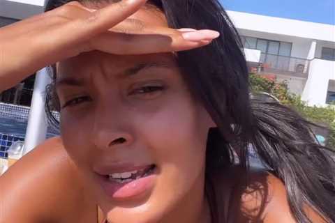 Maya Jama Stuns in Brown Bikini as She Films Love Island Spin-Off in Fiji