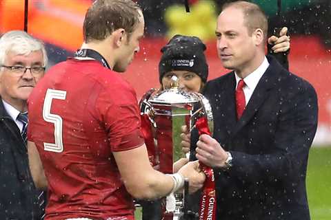 What rugby team is Prince William supporting at Rugby World Cup 2023?