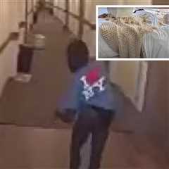 Video of Man Wearing Female Victim's Underwear After Alleged Break-in, Lurks Apartment Hallways