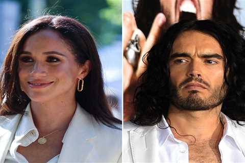 Moment Russell Brand bragged about kissing Meghan Markle on film set before her marriage to Prince..