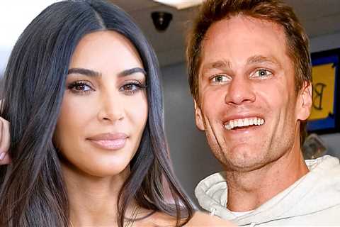 Kim Kardashian and Tom Brady Have Flirty Fun During Bidding War Over Expensive Art