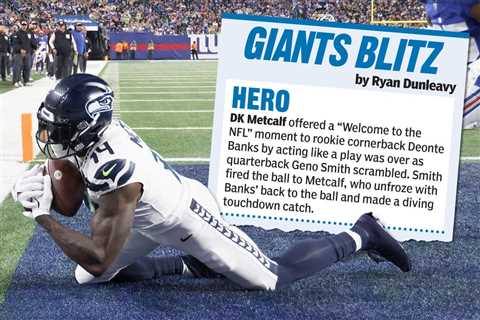 Heroes, zeros from Giants loss to Seahawks: Deonte Banks got a ‘Welcome to the NFL’ moment