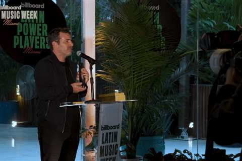 Esteban Geller of Sony Music U.S. Latin Accepts the Hot Latin Songs Label of the Year Award | Latin ..