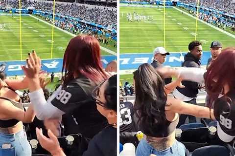 Two Women Get in Violent Fistfight In Stands At Raiders Game