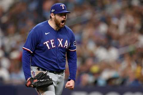 Ex-Yankees Jordan Montgomery, Aroldis Chapman dominate in Rangers’ Game 1 win