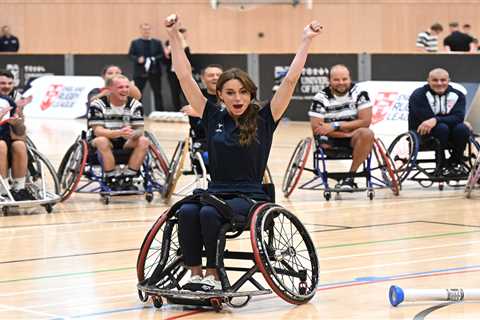 Princess Kate joins wheelchair rugby training session after chatting with players