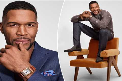 Michael Strahan clocks in on football, fashion and fear