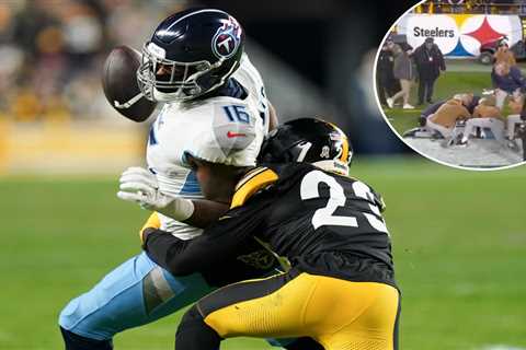 Titans’ Treylon Burks carted off field after scary injury on attempted catch