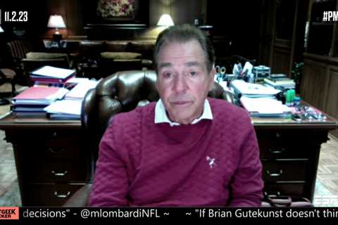 Nick Saban reveals reason for bloodshot eye