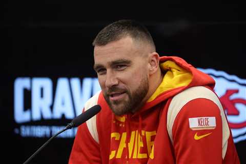 Travis Kelce mum on Taylor Swift game status because of ‘Vegas line’ and ‘Over/Under on my catches’