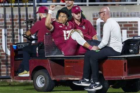 Jordan Travis ‘heartbroken’ by Florida State CFP snub: ‘Wish my leg broke earlier’