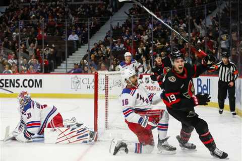 Lacking Rangers hit hard in loss to Senators