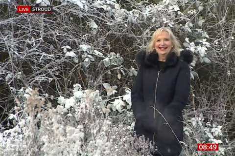 Carol Kirkwood's Snowball Surprise on BBC Breakfast