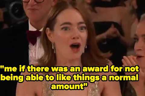 This Emma Stone Moment From The Golden Globes Has Become A Meme, And All The Jokes Have Me Cackling