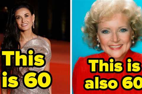 Here's How Wildly Different 60 Years Old Looks Like On 60 Different Celebrities Over The Past 60..