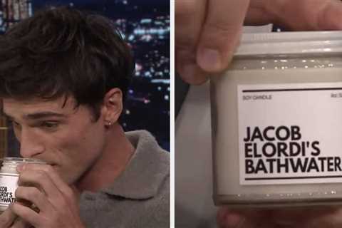 Jacob Elordi Sniffed — And Slurped — The Viral “Jacob Elordi’s Bathwater” Candle, And Here’s What..
