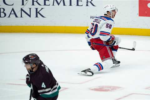 Will Cuylle rewarded for getting ‘at the net’ with game-tying Rangers goal