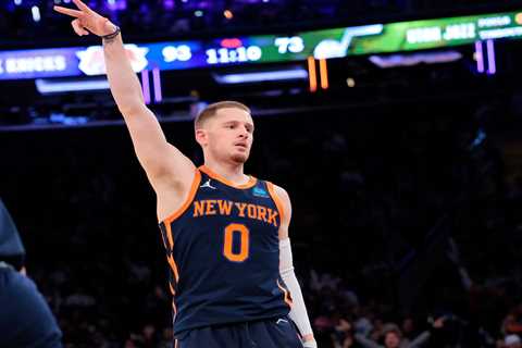 Donte DiVincenzo isn’t seeing a shot he won’t take, and the Knicks couldn’t be happier