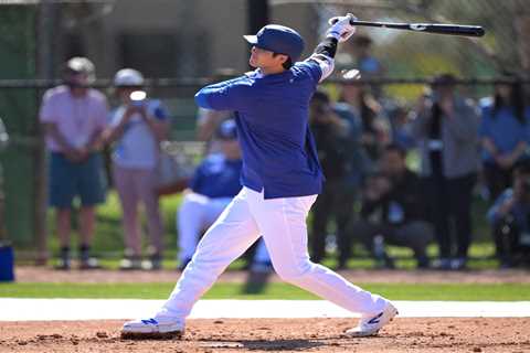 Shohei Ohtani hits towering home run in first live BP with Dodgers: ‘Ready to go’