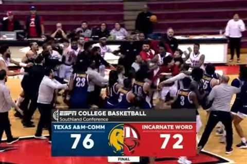 Eight players suspended for roles in wild Incarnate Word-Texas A&M-Commerce brawl