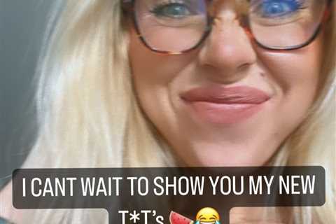 Gabby Allen reveals second boob job after first one goes wrong