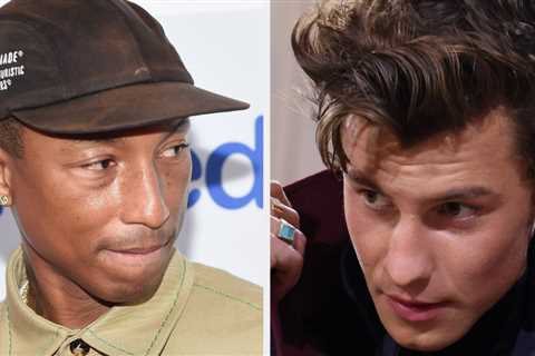 An Awkward Video Of Shawn Mendes And Pharrell Interacting At The Loewe Show Has Left People With..