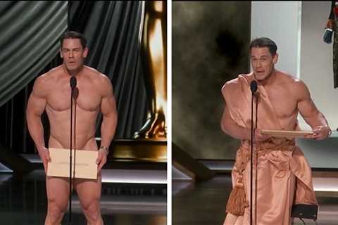 John Cena Undergoes Quick Wardrobe Change After Naked Oscars Moment