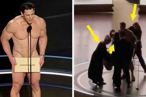 Here's How John Cena Did That Naked Sketch At The Oscars, And Also What He Actually Wore