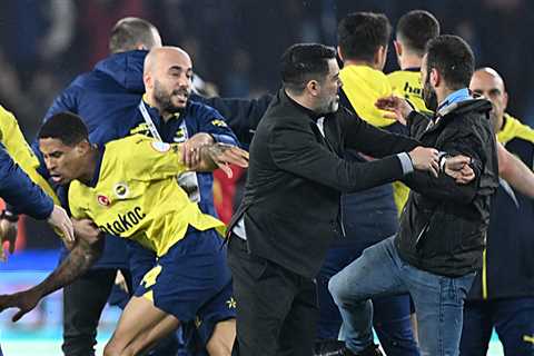 Turkish Soccer Fans Invade Pitch To Brawl With Players, 12 Detained