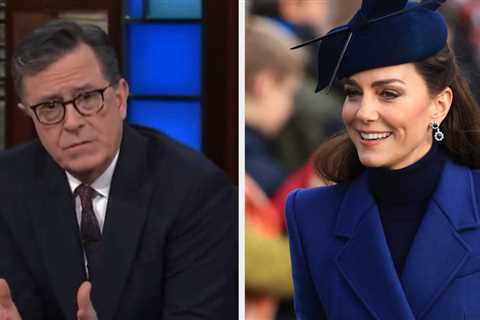 Here's How Stephen Colbert Addressed His Kate Middleton Jokes Last Night