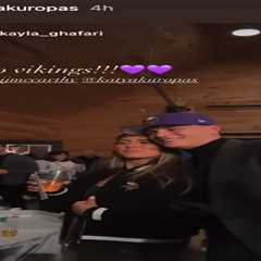 J.J. McCarthy parties with fiancée Katya Kuropas after Vikings’ pick in 2024 NFL Draft