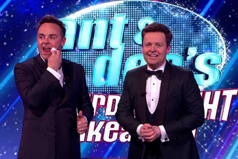 Ant McPartlin sustains bloodied injury live on air during Saturday Night Takeaway finale