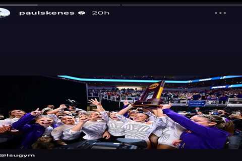Olivia Dunne’s MLB boyfriend Paul Skenes commemorates LSU gymnastics’ national title with sweet..