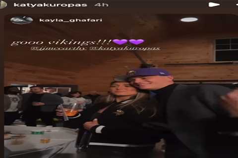 J.J. McCarthy parties with fiancée Katya Kuropas after Vikings’ pick in 2024 NFL Draft