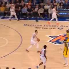 Isaiah Hartenstein hits wild half-court shot at buzzer to give Knicks life before halftime