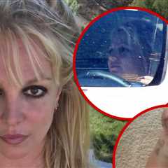 Britney Spears Driving with Severely Injured Foot, BF Paul Soliz with Her