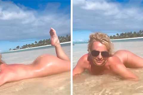 Britney Spears Goes Naked, A** Up in New NSFW Video