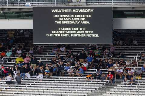 Indy 500 delayed by weather as strong thunderstorm sweeps through