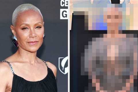 Jada Pinkett-Smith's Black And White Optical Illusion Dress Needs To Be Seen