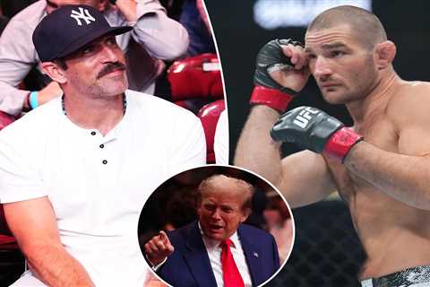 Aaron Rodgers, Sean Strickland have different reactions to Donald Trump’s UFC appearance