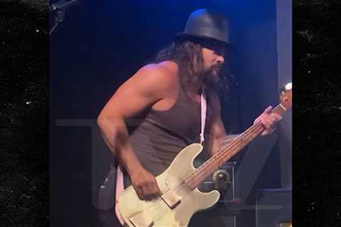 Jason Momoa Jams Out with His Kids at Hollywood Concert