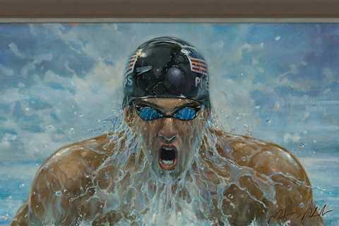 Michael Phelps' Paintings Depicting '08 Olympics On Sale For $2 Million