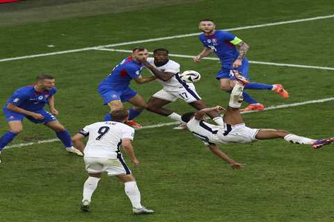 Jude Bellingham’s stunning stoppage-time bicycle goal, Harry Kane header help England avoid Euro..