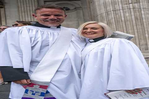 Former Gladiator Warren Furman ordained as a vicar alongside his wife