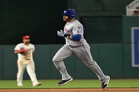 J.D. Martinez scratched from Mets lineup vs. Nationals with sore ankle