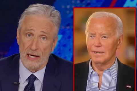 Biden Hears from The Lord Almighty Courtesy of Jon Stewart