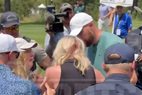 Travis Kelce Comforts Bloodied Fan After Hitting Her with Golf Ball, Video Shows