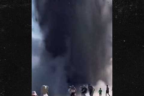 Video Shows Geyser Erupting at Yellowstone National Park, Tourists Fleeing